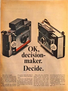Polaroid Land Camera Color Pack Kamera Deluxe Job 1966 Vintage Print Ad - Bild 1 von 1