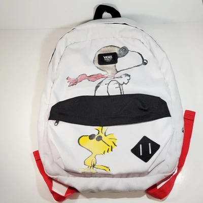 Mochila VANS PEANUTS Old Skool Blanca Snoopy Roja Barón Woodstock Rara Foto 1 de 4