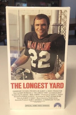 The Longest Yard VHS 1990 Paramount Burt Reynolds SEALED Watermark - Image 1 of 4