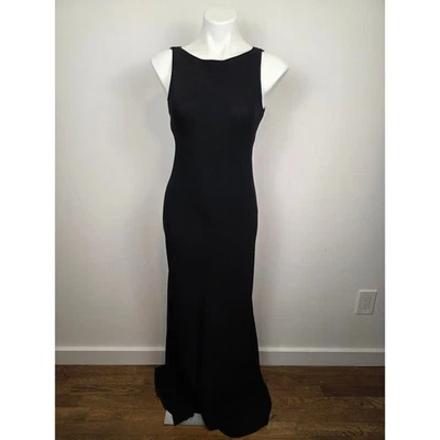 Emanuel Ungaro Black Sleeveless Formal Evening Gown Maxi Dress Size 2 - Image 1 of 4