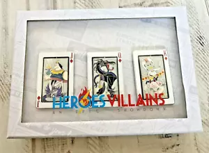Juego de 3 prendedores giratorios de Disney Heroes vs Villains 2021 en caja LE 1000 - Imagen 1 de 5
