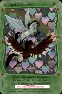 (bs-BABY-S27) S27/37 PEGASUS & ROXY Bella Sara BABY BELLA SERIES Foil/Shiny Card - Picture 1 of 6