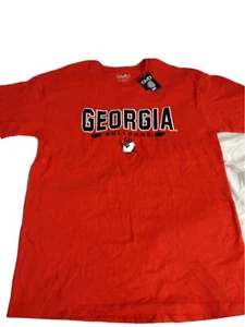 Brandneu OVB Herren Große Größe L Rot Georgia Bulldogs Logo Kurzarm T-Shirt - Bild 1 von 6