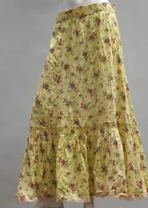Maxi gonna prateria stampa floreale vintage anni 30-40 romantica country boho cottagecor - Foto 1 di 10
