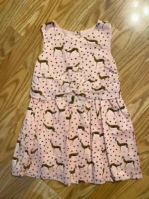 #118 Girls size 5T Genuine Kids from Oskkosh Pink Antelope Dress - Image 1 of 4
