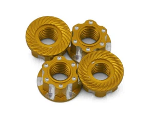 J&T Bearing Co. 4mm Machined Aluminum Wheel Nuts (Gold) (4) [JTB-JT10676-G] - Picture 1 of 2