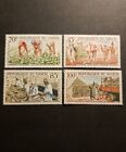 Briefmarke Niger Landhaus Arachidière Post Luft N° 31/34 Neu Luxus MNH 1963