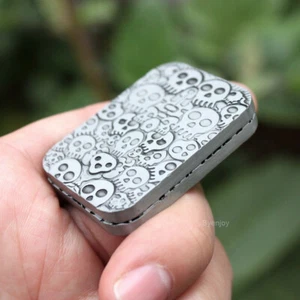 Magnetic Metal Fidget Toy Skull Clicker Poker Slider Haptic Card for Adult - Picture 1 of 11