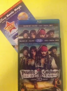 Pirates of the Caribbean:On Stranger Tides 3D (Blu-ray/DVD,2011,5-Disc)AUTHENTIC - Foto 1 di 6
