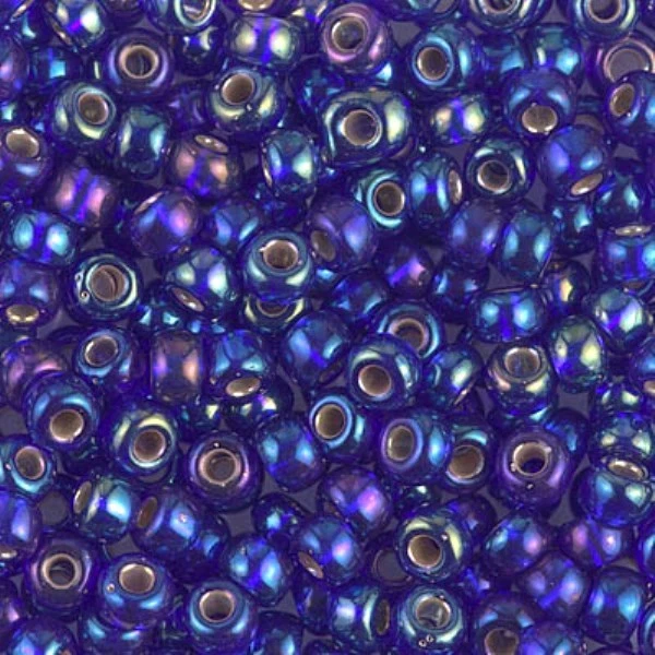 Miyuki Round Rocaille Seed Beads Size 6/0 20g Matte Transparent Teal AB 6-2405fr