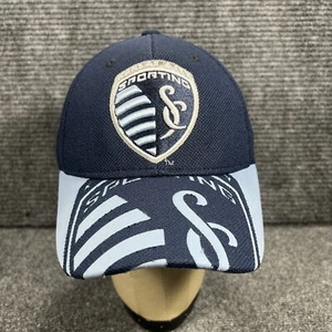 Sporting Kansas City Cap Hat Adidas Mens Small/Medium Blue Baseball Soccer - Picture 1 of 10