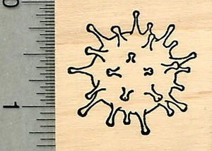Virus Rubber Stamp, Virus Series G36313 WM - Picture 1 of 1