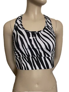 Nike DRI-FIT Swoosh Icon Clash Women’s Zebra Print Sport Bra- size Medium - Picture 1 of 20