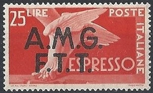 1947-48 TRIESTE A ESPRESSO 25 LIRE MNH ** - RR10694 - Picture 1 of 1