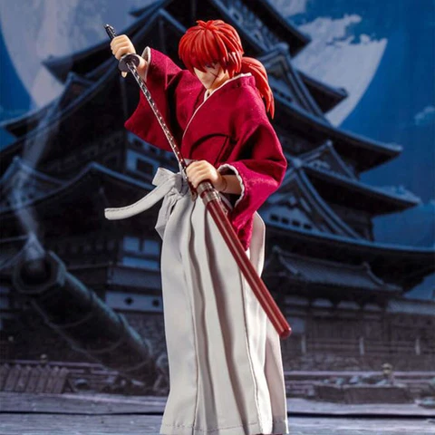 GT Toys Rurouni Kenshin Red 1/12 Male Action Figure Collectible Model Cover
