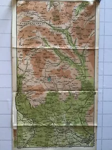 1906 Original Antique County Map, Yorkshire MOORS Bartholomew Skipton Settle - Picture 1 of 6