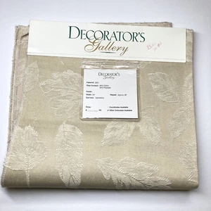 Decorators Gallery Upholstery Fabric Sample 26" Square Panel Polycotton Leaves - Picture 1 of 14