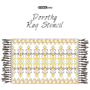 Dorthy Patio Rug Stencil - Get cosy outside - Give patios a makeover! 10938 - Picture 1 of 5