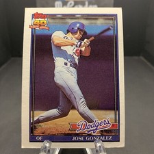 1991 Topps Jose Gonzalez #279 Los Angeles Dodgers