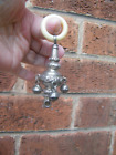 ANTIQUE SOLID SILVER RATTLE / BELLS AND WHISTLE.