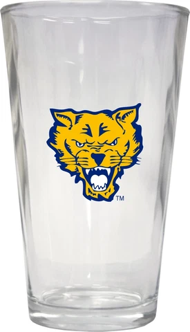 Fort Valley State University Wildcats Pint Glass Set-NCAA 16oz Beer Glass 3 Pack Cover