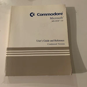 Commodore Guía del Usuario y Referencia Ms-Dos 5.0 Versión Condensada - Raro - Imagen 1 de 3