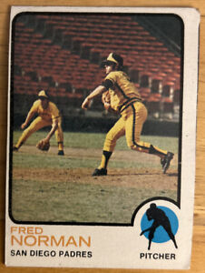 1973 Topps Fred Norman Baseball Card 32 Padres Pitcher Low-Grade O/C Bad Corners