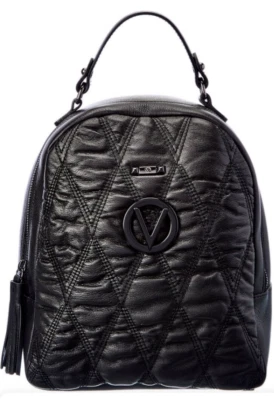 NWT Valentino By Mario Valentino Roy Matelasse Black Leather Backpack - Image 1 of 4