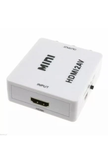 HDMI to Scart AV Red White & Yellow Composite Converter USB Powered - Picture 1 of 5