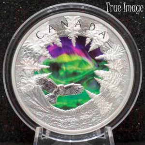 2025 Magic of the Northern Lights $30 Pure Silver Glow-In-The-Dark Coin Canada - Picture 1 of 4