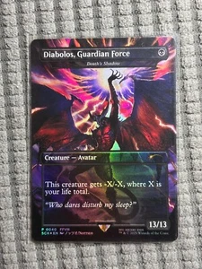 DIABOLOS GUARDIAN FORCE DEATH'S SHADOW FINAL FANTASY STORE CHAMPION FOIL IN MANO - Foto 1 di 2