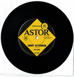 THE KINKS - SUNNY AFTERNOON Ultrarare 1966 Aussie PSYCH/GARAGE Single Release! - Picture 1 of 2