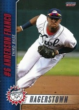 2017 Hagerstown Suns Anderson Franco Washington Nationals