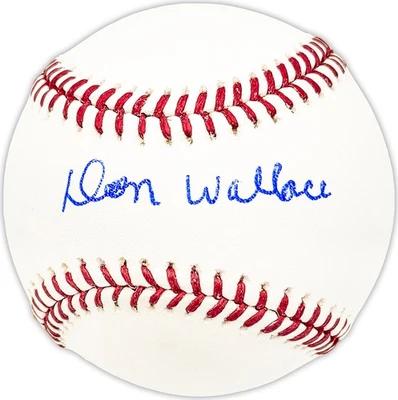 Don Wallace Autographed MLB Baseball California Angels Beckett QR #BM25034 - Image 1 of 4