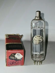 Tubo de vacío McMurdo plateado 12AF3 probado de colección bueno raro - Imagen 1 de 6