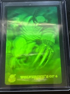 1994 Fleer Marvel Universe 4 3-D Hologram Card 2 of 4 of Wolverine - Picture 1 of 3