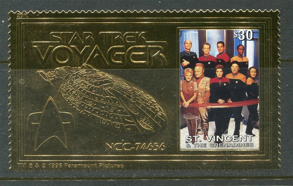 Saint Vincent and the Grenadines Star Trek Gold Stamp [Mint Never Hinged] - Image 1 of 1