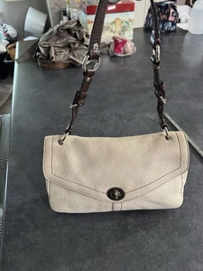 Vintage Coach Chelsea Pebbled Turn Lock Schultertasche Leder - Bild 1 von 14