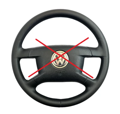 VW T5 2003-2009 VOLKSWAGEN TRANSPORTER CARAVELLE VOLANT NEUF CUIR NEUF - Bild 1 von 4