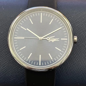 LACOSTE LC.14.1.14.2678 Blue Dial Black Silicon Strap Men's Watch New Battery - Picture 1 of 9