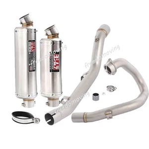 For Suzuki DRZ 400S 400SM 400E 2020-2024 Exhaust System Header Mid Link Pipe Tip - Picture 1 of 17