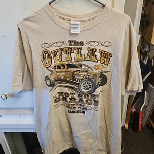 Vintage The Outlaw Hot Rod Garage XLarge Gildan lässiges T-Shirt neu Herren Baumwolle - Bild 1 von 4