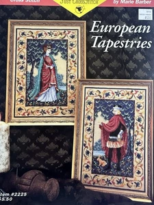 Just Cross Stitch European Tapestries Chart Only-Medieval - Picture 1 of 5