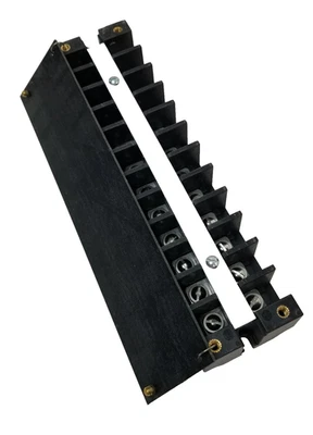 GE EB25B12C Terminal Block with Barrier 12 Position 0.63" Spacing 600V 30A NEW - Image 1 of 4