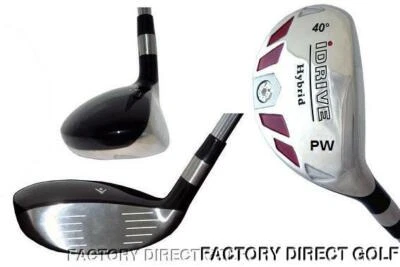 IDRIVE NO SHANK WOOD HYBRID WEDGE (your choice) PW SW LW SAND LOB PITCHING WEDGE - Image 1 of 4