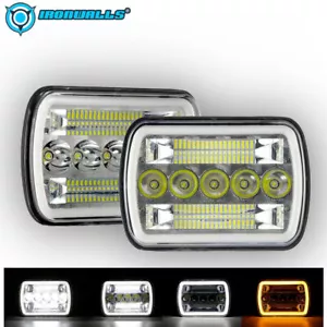 Faros LED 5x7 7x6 H6054 para Jeep Wrangler YJ Cherokee XJ Ford Chevy TOYOTA - Imagen 1 de 12