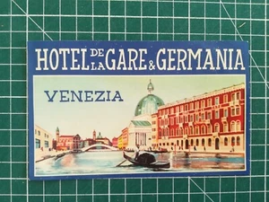 Flyer Hotelkarte Germania um 1960 Venedig Italien - Bild 1 von 1