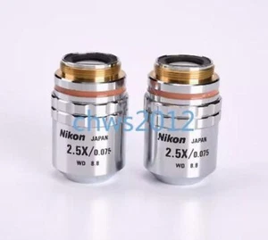 1 PCS CF Plan 2.5x/0.075 metallographic objective 2.5x good #A7 - Picture 1 of 3