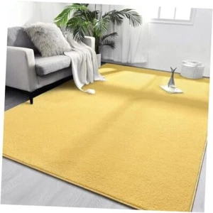Area Rugs for Bedroom Living Room, 4x6 Super Soft Comfy 4x6 Feet Yellow - Picture 1 of 7