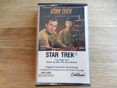 STAR TREK THE CAGE ORIGINAL TELEVISION SOUNDTRACK KASSETTE MC 1985 CRESCENDO - Bild 1 von 4